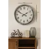 60 cm Krom Metal Duvar Saati