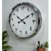 60 cm Krom Metal Farsça Duvar Saati