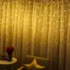 8 Fonksiyonlu 16 Saçaklı Perde Led 3 x 1 (Günışığı)