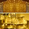 8 Fonksiyonlu 16 Saçaklı Perde Led 3 x 1 (Günışığı)