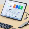8 in 1 Usb Çevirici Notebook Macbook Type-C Uyumlu Görüntü Aktarıcı Hub