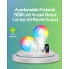 9 Watt Beyaz Işık Ve Renk Ayarlı Akıllı Led Ampul
