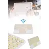 Android Ve İos Uyumlu Bluetooth Klavye Touchpad Slim Kablosuz Wifi Q Klavye