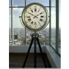 Antik Görünümlü Eskitme Tripod Ayaklı Saat