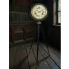 Antik Görünümlü Eskitme Tripod Ayaklı Saat