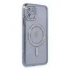 Apple İphone 11 Kılıf Joke Simli Magneticsafe Kılıf - Mavi