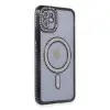 Apple İphone 11 Kılıf Joke Simli Magneticsafe Kılıf - Siyah