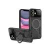 Apple İphone 11 Kılıf Joy Lens Standlı Kapak - Siyah