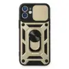 Apple İphone 11 Kılıf Pars Lens Yüzüklü Silikon - Gold