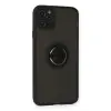 Apple İphone 11 Pro Kılıf Montreal Yüzüklü Silikon Kapak - Siyah