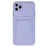 Apple İphone 11 Pro Max Kılıf Kelvin Kartvizitli Silikon - Lila
