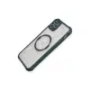 Apple İphone 11 Pro Max Kılıf Prag Magneticsafe Kapak - Koyu Yeşil