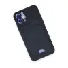 Apple İphone 12 Kılıf Kelvin Kartvizitli Silikon - Lacivert