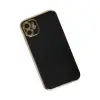 Apple İphone 12 Kılıf Volet Silikon - Siyah