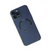 Apple İphone 12 Pro Kılıf Jack Magneticsafe Lens Silikon - Lacivert