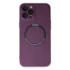 Apple İphone 12 Pro Kılıf Jack Magneticsafe Lens Silikon - Mürdüm