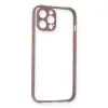 Apple İphone 12 Pro Kılıf Miami Şeffaf Silikon - Açık Mor