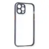 Apple İphone 12 Pro Kılıf Miami Şeffaf Silikon - Gri