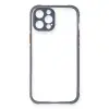 Apple İphone 12 Pro Kılıf Miami Şeffaf Silikon - Gri