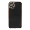 Apple İphone 12 Pro Kılıf Volet Silikon - Siyah