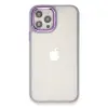 Apple İphone 12 Pro Max Kılıf Dora Kapak - Lila