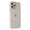Apple İphone 12 Pro Max Kılıf Dora Kapak - Pudra