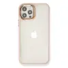 Apple İphone 12 Pro Max Kılıf Dora Kapak - Pudra