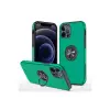 Apple İphone 12 Pro Max Kılıf Elit Yüzüklü Kapak - Yeşil
