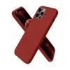 Apple İphone 12 Pro Max Kılıf First Silikon - Bordo