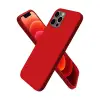 Apple İphone 12 Pro Max Kılıf First Silikon - Koyu Kırmızı