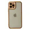 Apple İphone 12 Pro Max Kılıf Liva Lens Silikon - Rose