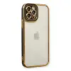 Apple İphone 12 Pro Max Kılıf Liva Lens Silikon - Siyah
