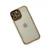 Apple İphone 12 Pro Max Kılıf Liva Lens Silikon - Siyah