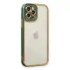Apple İphone 12 Pro Max Kılıf Liva Lens Silikon - Yeşil