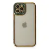 Apple İphone 12 Pro Max Kılıf Liva Lens Silikon - Yeşil