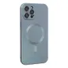Apple İphone 12 Pro Max Kılıf Moshi Lens Magneticsafe Silikon - Sierra Blue