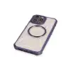 Apple İphone 12 Pro Max Kılıf Prag Magneticsafe Kapak - Derin Mor