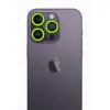 Apple İphone 12 Pro Max Neon Fosforlu Kamera Lens - Yeşil