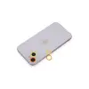 Apple İphone 13 Mini Renkli Kamera Lens Koruma Cam - Sarı-turuncu
