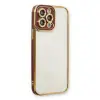 Apple İphone 13 Pro Kılıf Liva Lens Silikon - Bordo