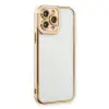 Apple İphone 13 Pro Max Kılıf Liva Lens Silikon - Pudra