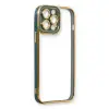 Apple İphone 13 Pro Max Kılıf Liva Lens Silikon - Yeşil