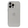 Apple İphone 13 Pro Max Kılıf Luko Lens Silikon - Gümüş