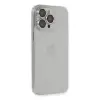 Apple İphone 13 Pro Max Kılıf Luko Lens Silikon - Gümüş