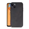 Apple İphone 14 Kılıf Aras Deri Kapak - Siyah