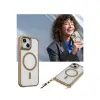 Apple İphone 14 Kılıf Enka Magsafe Silikon Kılıf - Siyah