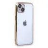 Apple İphone 14 Kılıf Razer Lensli Silikon - Gold