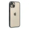 Apple İphone 14 Kılıf Razer Lensli Silikon - Siyah