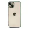 Apple İphone 14 Kılıf Razer Lensli Silikon - Yeşil
