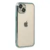Apple İphone 14 Kılıf Razer Lensli Silikon - Yeşil